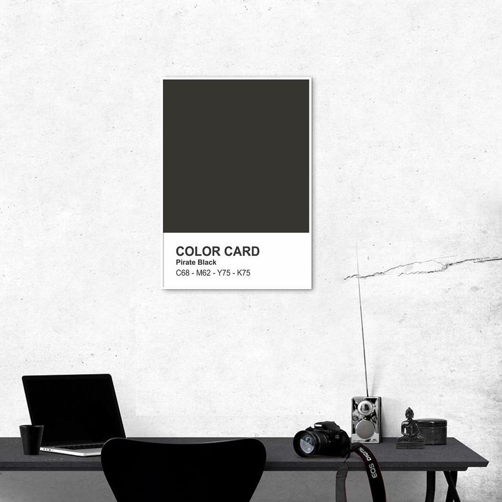 Quadro Color Card Pirate Black 86x60 Filete Branco