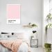 Quadro Color Card Rose Quartz 100x70 Caixa Branco