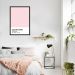 Quadro Color Card Rose Quartz 100x70 Caixa Preto