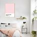 Quadro Color Card Rose Quartz 100x70 Filete Marfim