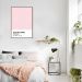 Quadro Color Card Rose Quartz 100x70 Filete Marrom