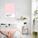 Quadro Color Card Rose Quartz 43x30 Filete Branco