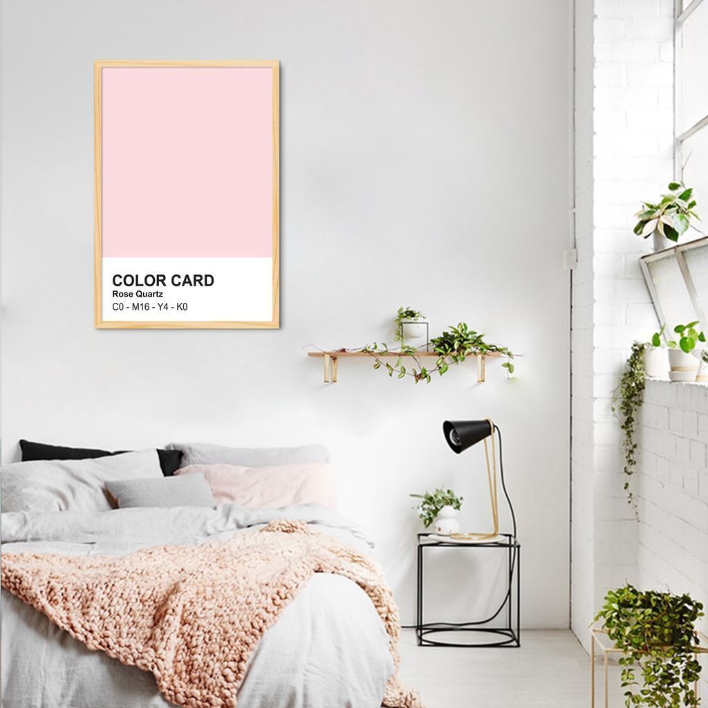 Quadro Color Card Rose Quartz 86x60 Caixa Marfim