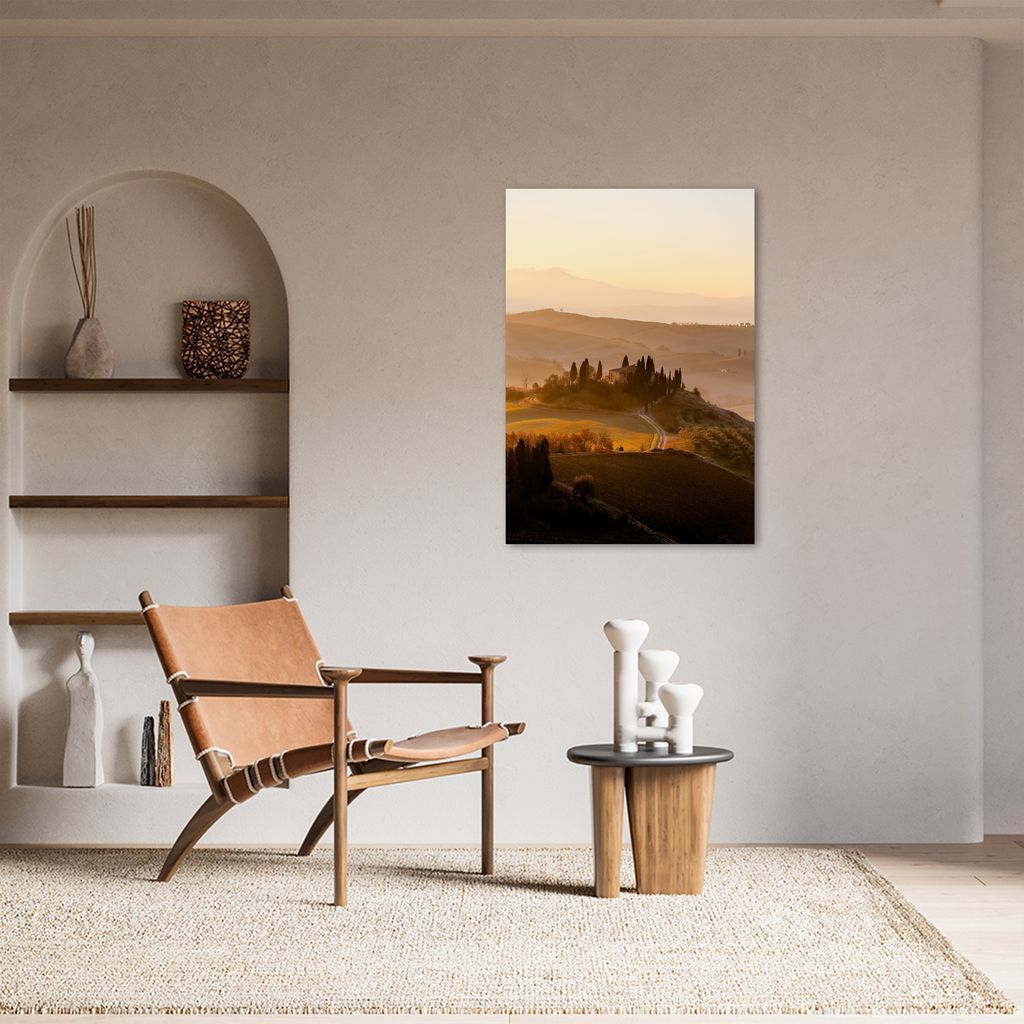 Quadro Comuna San Quirico d'Orcia 100x70 Sem Moldura