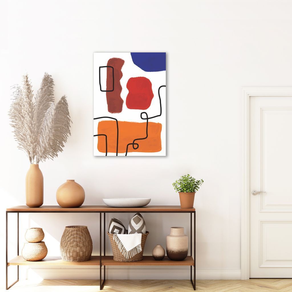 Quadro Contemporaneo Bohemian Lines 100x70 Sem Moldura