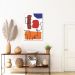 Quadro Contemporaneo Bohemian Lines 43x30 Filete Branco