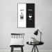 Quadro Cozinha AM PM - Café e Vinho 100x70 Filete Marrom