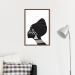 Quadro Cultura Africana Mulher Negra 43x30 Caixa Marrom