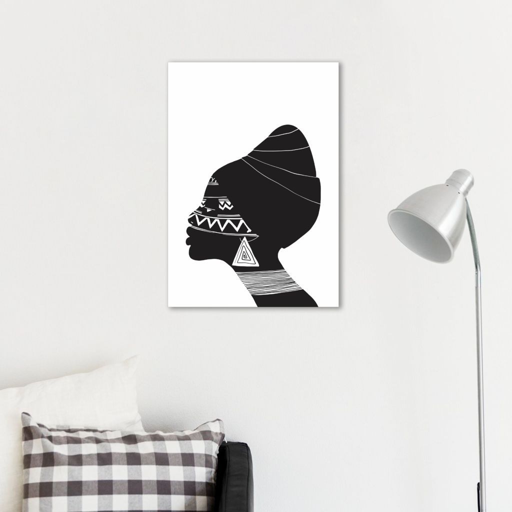 Quadro Cultura Africana Mulher Negra 86x60 Sem Moldura