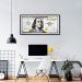 Quadro Dinheiro Nota Dólar 120x60 Caixa Preto