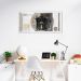 Quadro Dinheiro Nota Euro 60x30 Filete Branco