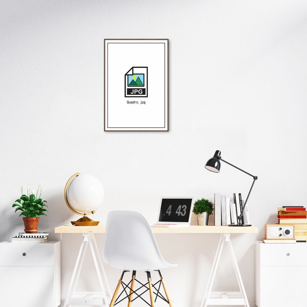 Quadro Divertido .JPG 43x30 Filete Marrom