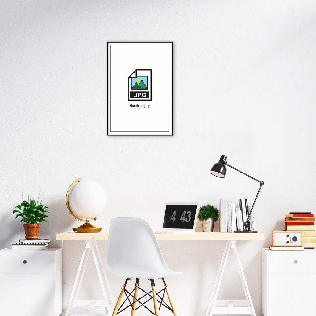 Quadro Divertido .JPG 86x60 Filete Preto
