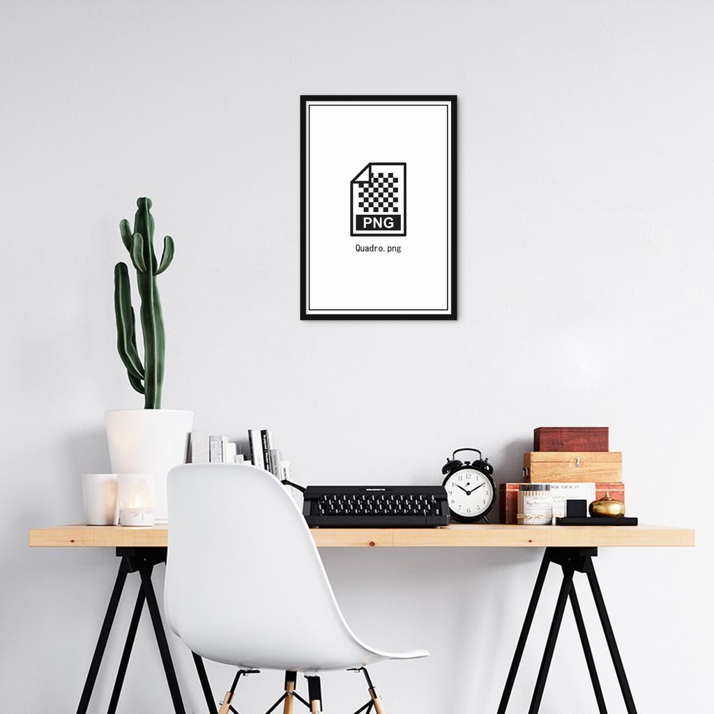 Quadro Divertido .PNG 60x43 Caixa Preto