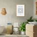 Quadro Divertido Lavabo Labirinto 100x70 Caixa Marfim