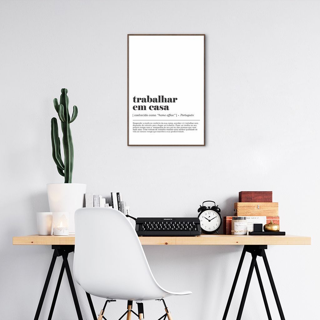Quadro Divertido Significado HomeOffice 100x70 Filete Marrom