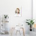 Quadro Drawn Mulher Confiante 86x60 Filete Branco