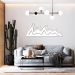 Quadro Escultura Abstrata Moving Mountain 100x40 Branco