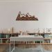 Quadro Escultura Abstrata Moving Mountain 100x40 Marrom