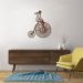Quadro Escultura Bicicleta Antiga 60x51 Marrom