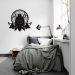 Quadro Escultura Buda Gordinho Medita Om Lotus 90x83 Preto