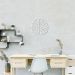 Quadro Escultura Cérebro 80x77 Branco