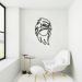 Quadro Escultura Cabeça de Águia One Line 150x91 Preto