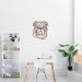 Quadro Escultura Cachorro Bulldog Ingles 150x128 Marrom
