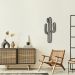 Quadro Escultura Cacto Boho 150x66 Preto