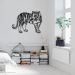 Quadro Escultura Corpo Tigre One Line 100x74 Preto