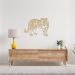 Quadro Escultura Corpo Tigre One Line 150x111 Areia