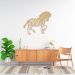 Quadro Escultura Corpo Zebra One Line 120x98 Areia