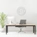 Quadro Escultura Crypto Bitcoin 60x60 Branco