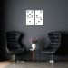 Quadro Escultura Domino 100x108 Branco