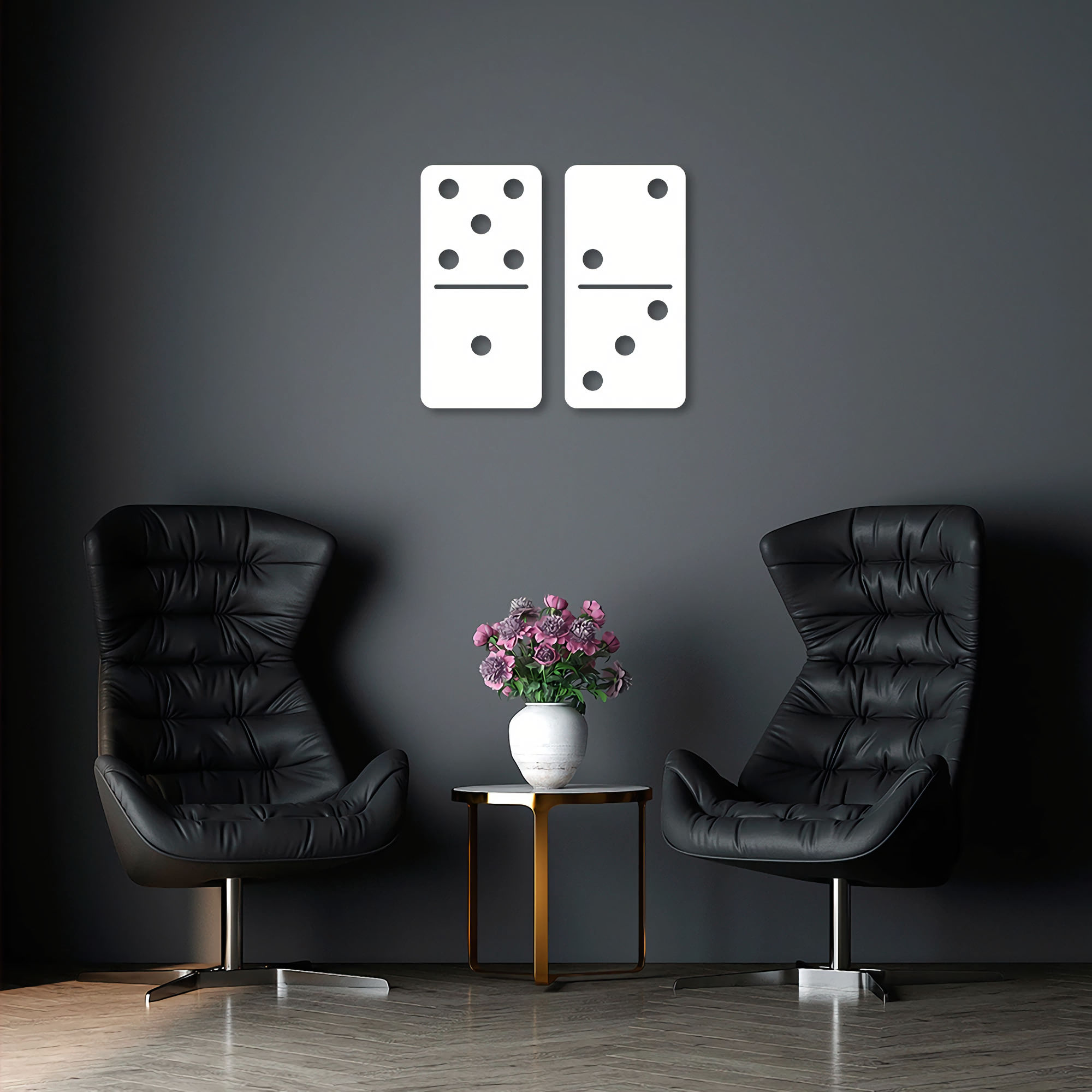 Quadro Escultura Domino 100x108 Branco