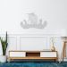 Quadro Escultura Drakkar Viking 80x49 Cinza