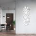 Quadro Escultura Emaranhado Horizontal 100x35 Branco