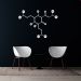 Quadro Escultura Fórmula Química Cerveja 120x85 Branco
