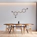 Quadro Escultura Fórmula Química Vinho 60x36 Marrom