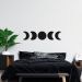 Quadro Escultura Fases da Lua 30x135 Preto