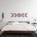 Quadro Escultura Fases da Lua Boho Arabesco 60x271 Marrom