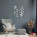 Quadro Escultura Folhas Tropicais 150x126 Branco