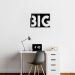 Quadro Escultura Frase Think Big 100x70 Preto