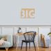 Quadro Escultura Frase Think Big 80x56 Areia