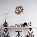 Quadro Escultura Frase Think Outside the Box 80x74 Marrom