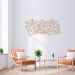 Quadro Escultura Gravidade Poligonal H 100x46 Areia