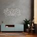 Quadro Escultura Gravidade Poligonal H 80x37 Branco