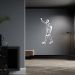 Quadro Escultura Jogador de Basquete C 200x98 Branco