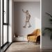 Quadro Escultura Jogador de Basquete C 80x39 Marrom