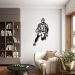 Quadro Escultura Jogador de Basquete DL 80x53 Preto